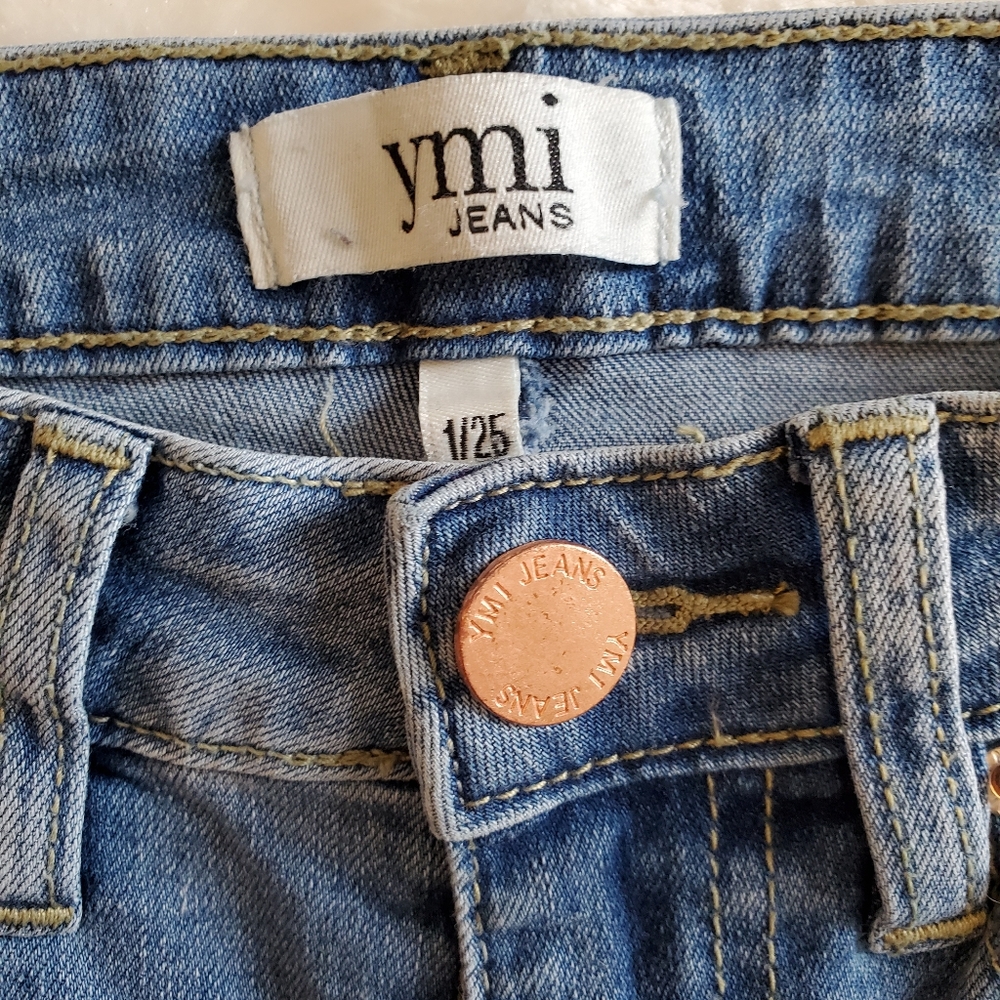 YMI High Rise Super Flare Rip+Tear Jeans - Picture 7 of 10